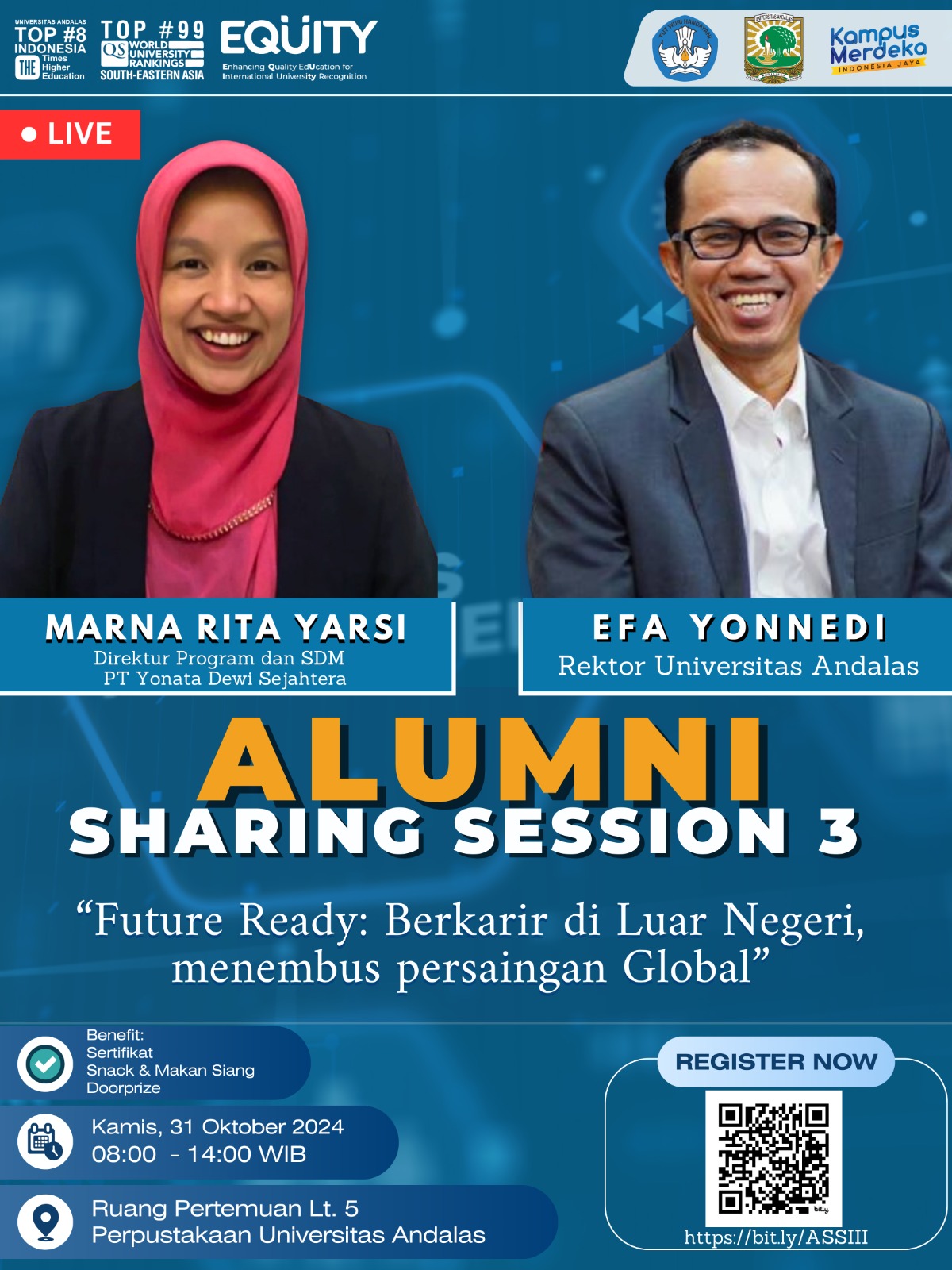 Alumni Sharing Session III: Future Ready: Berkarir di Luar Negeri menembus persaingan Global